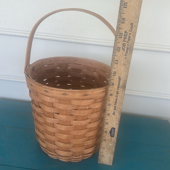 Longaberger Brown Woven Basket with Intricate Accents vintage 1991 - Picture 6 of 7